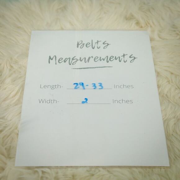 Talbots Size Small S Brown Two Toned Wide Wrap Style Adjustable Leather Belt - Picture 5 of 5